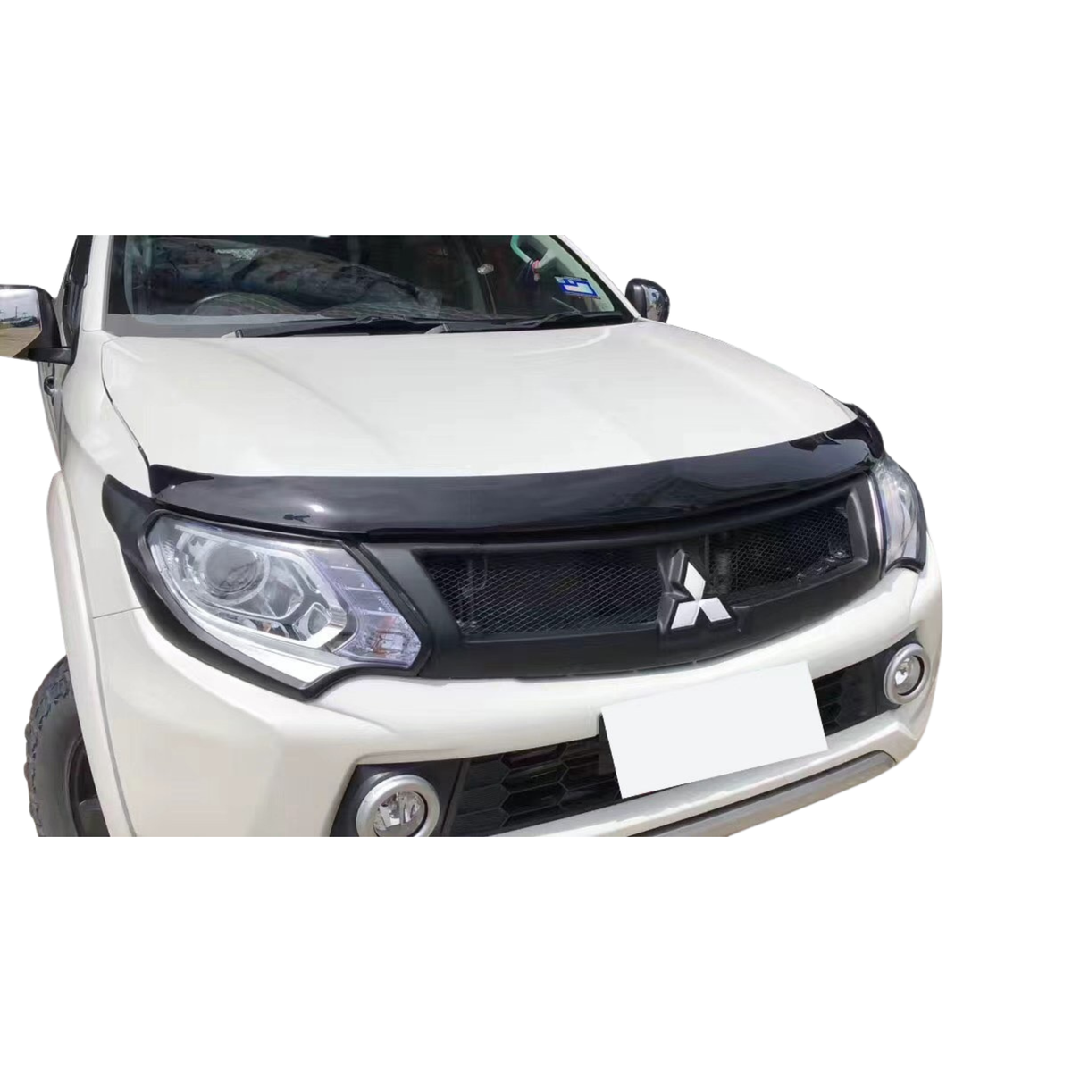 Mitsubishi Triton Bonnet Guard + Weathershields Combo 2015-2018