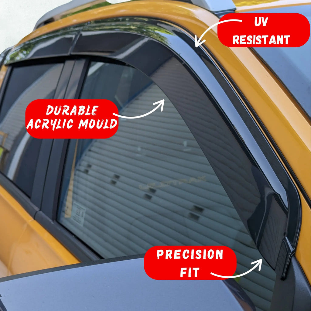 Ford Ranger Window Visors Monsoons Next Gen, Tough Trucks