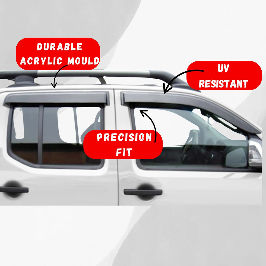Nissan Navara D40 Window Visors/Monsoons Tough Trucks