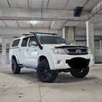 Toyota Hilux N70 Premium stainless steel snorkel, installation view
