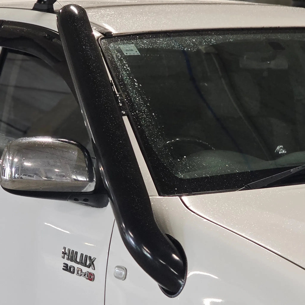 Toyota Hilux N70 Premium stainless steel snorkel, rear view