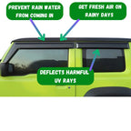 Suzuki Jimny Window Visors Monsoons 2018-2025, Tough Trucks