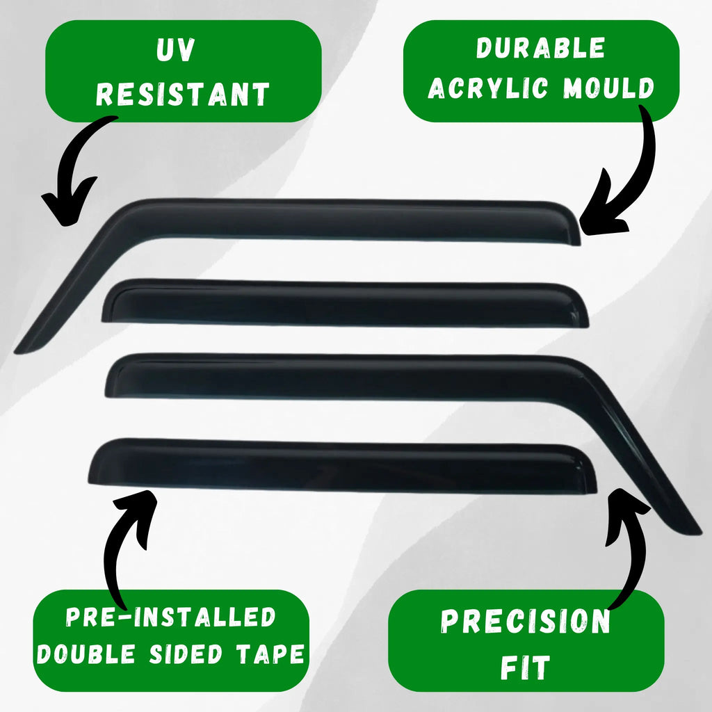 Suzuki Jimny Window Visors/Monsoons 2018-2025 Tough Trucks