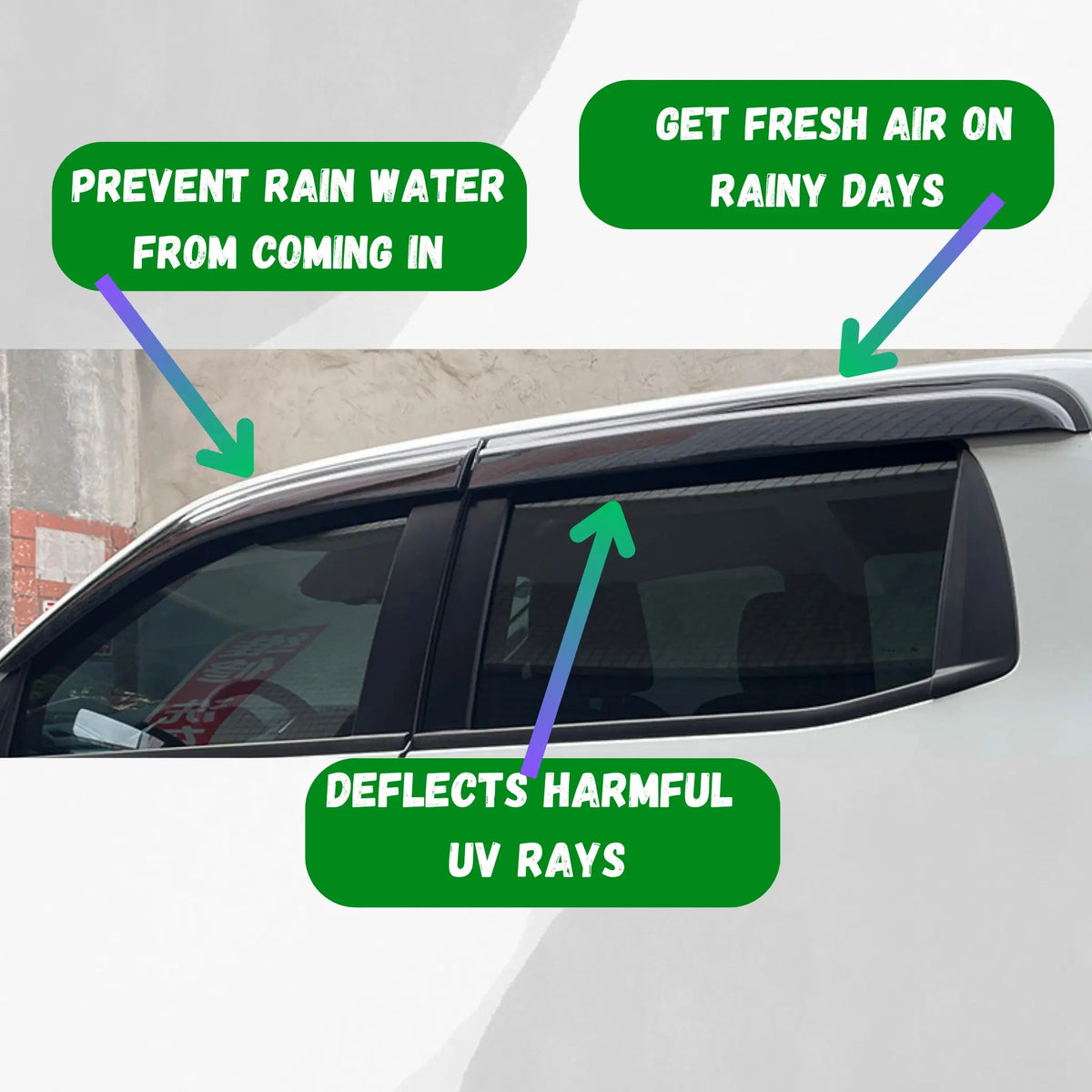 Isuzu D-Max Window Visors Monsoons, Tough Trucks