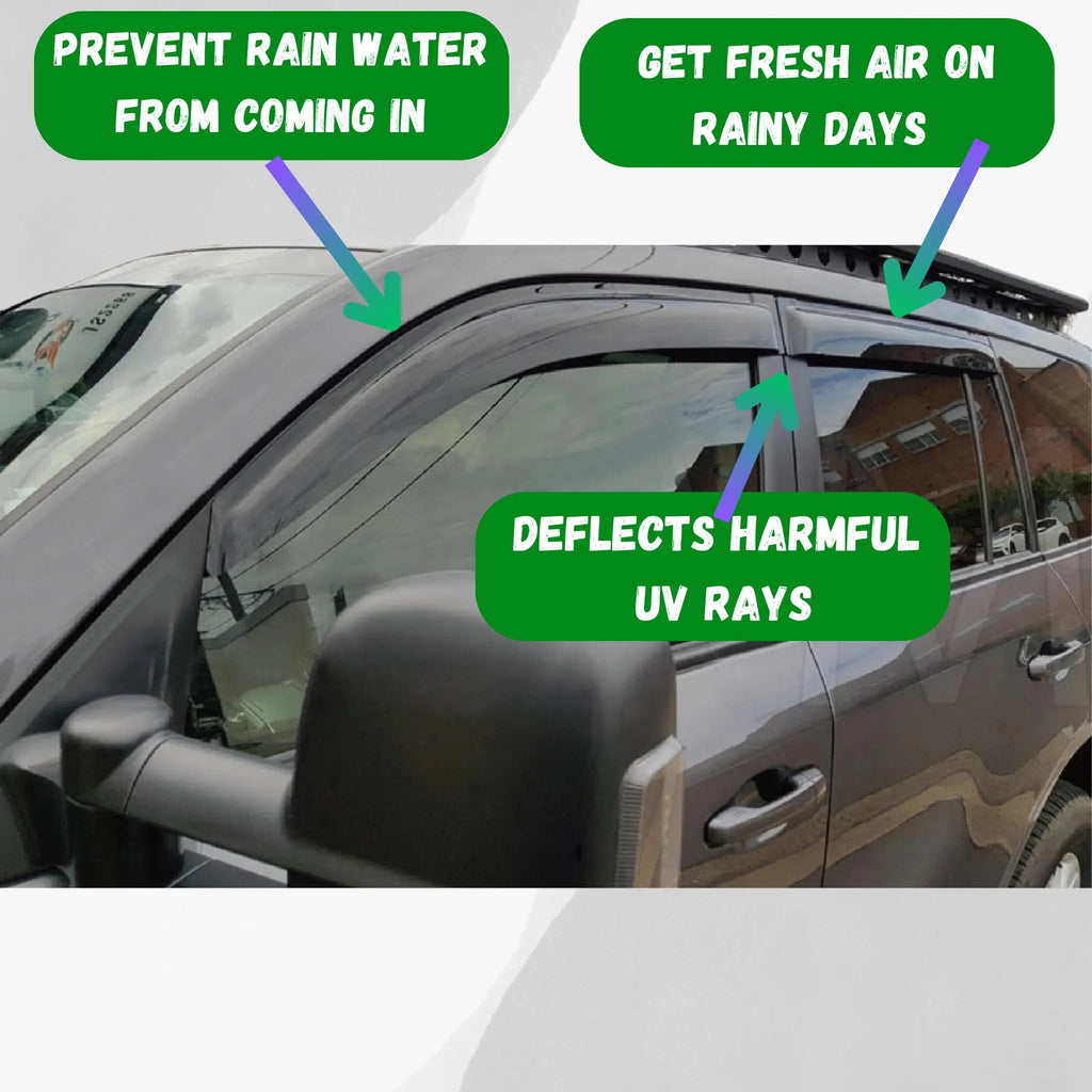 Toyota Landcruiser Window Visors Monsoons, Tough Trucks