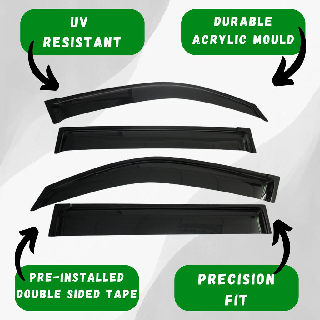Toyota Landcruiser Prado Window Visors Monsoons, Tough Trucks