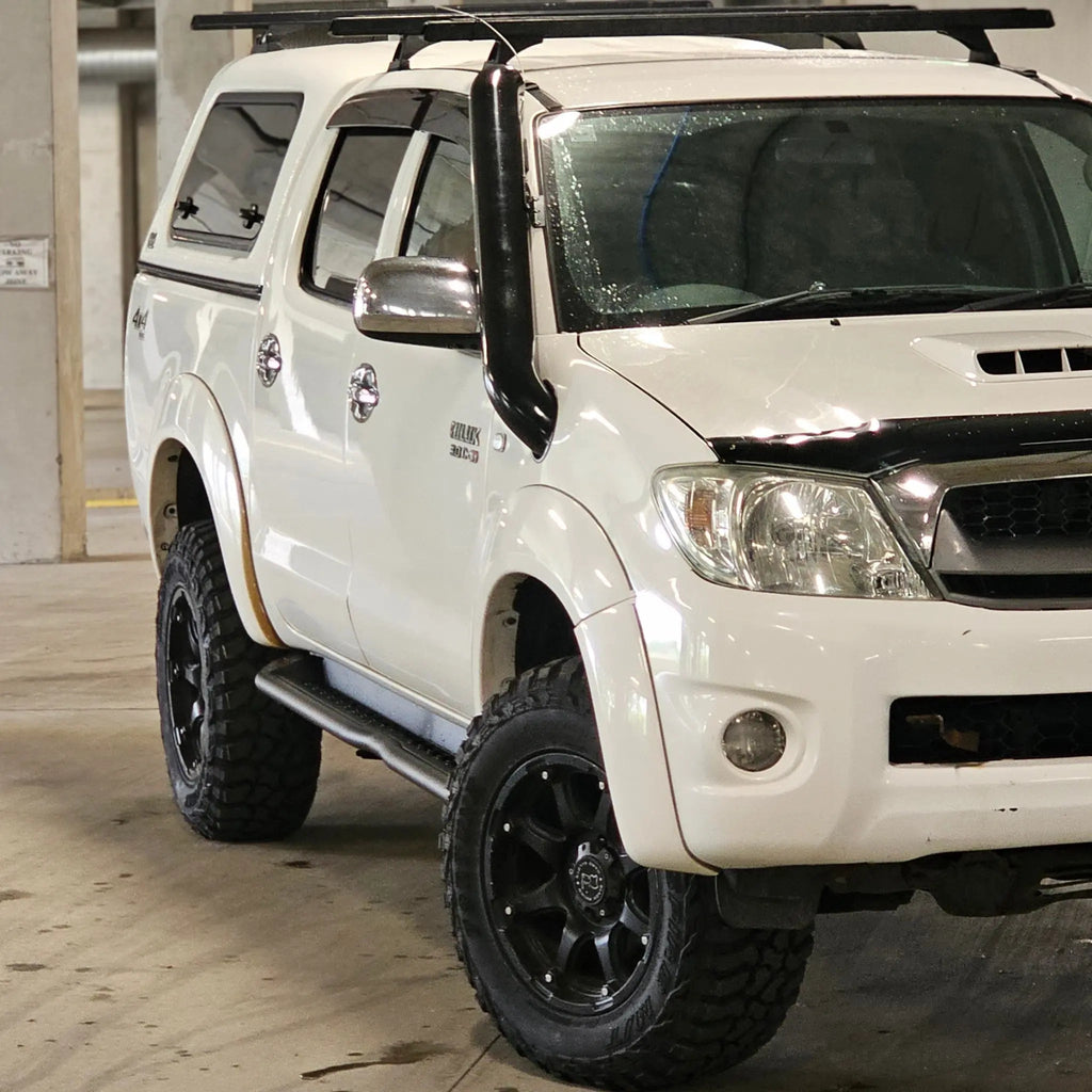 Toyota Hilux N70 Premium stainless steel snorkel, side profile