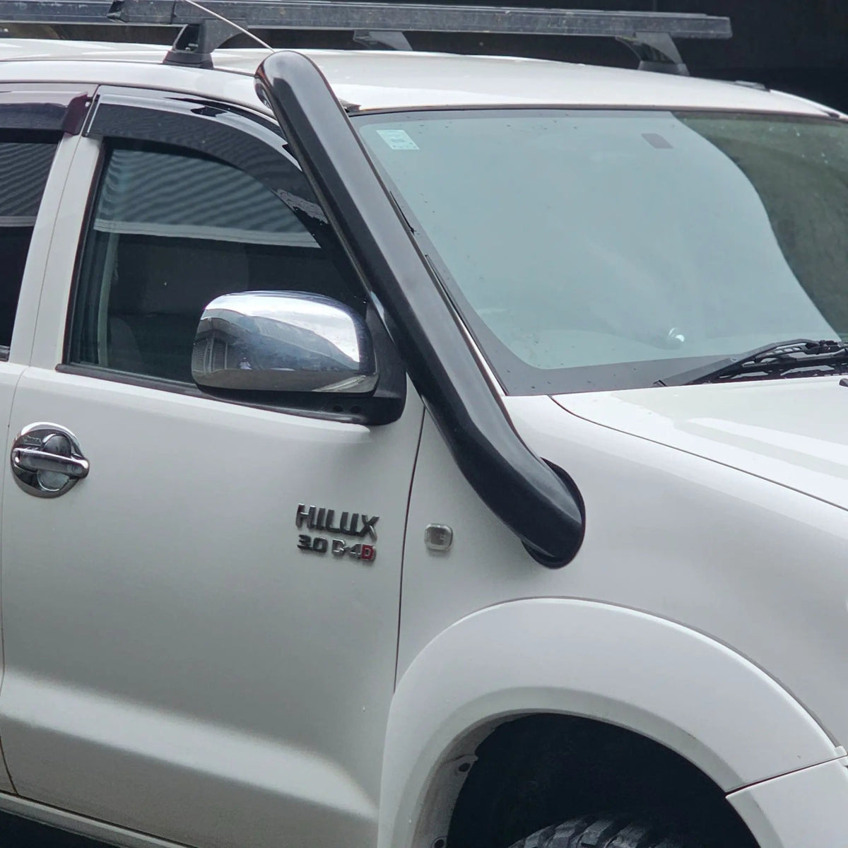 Toyota Hilux N70 Premium stainless steel snorkel, top view
